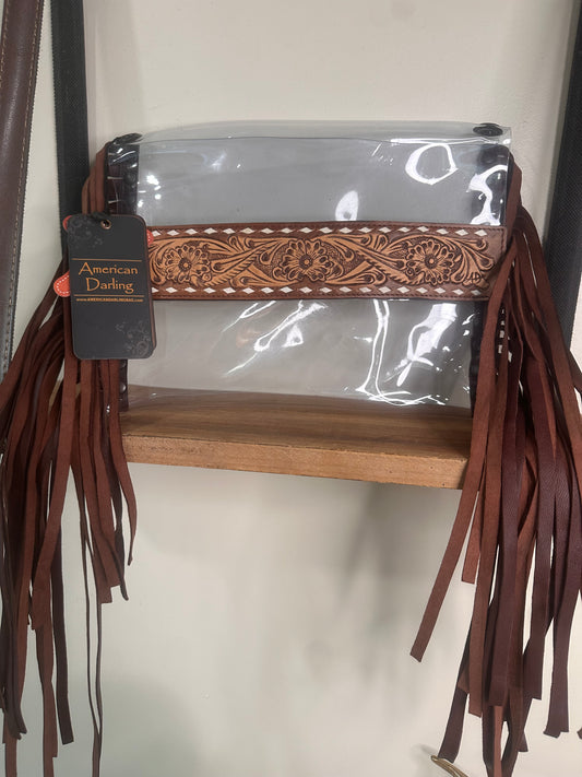 Clear Fringe Bag